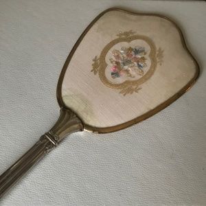 Vintage Gold Hand Vanity Mirror